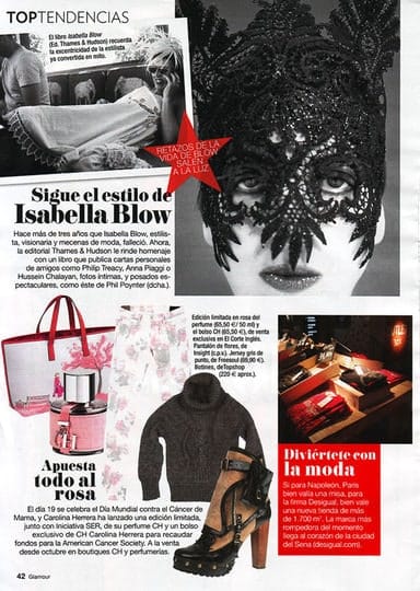 Isabella Blow — book review in print media