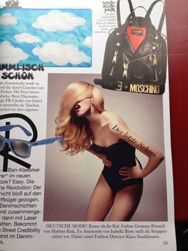Fashion Germany — magazine cover feature